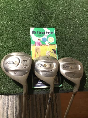 Lady Cobra Offset Oversize Ti. Woods Set (Driver, 3W, 5W) Graphite Shafts