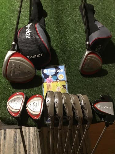 Top Flite XL Full Set (D, 3W, 4H, 5H, 6-PW, Putter) Uniflex Steel & Graphite