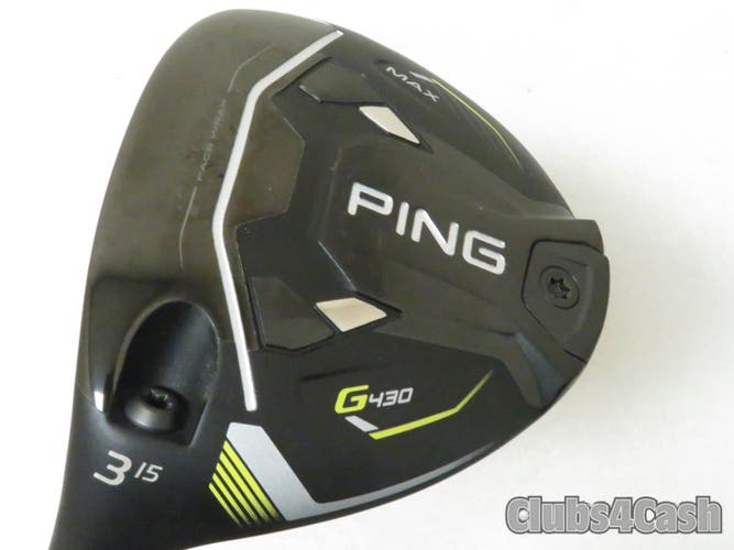 PING G430 Max Fairway 15 3 Wood Alta CB 65 Black Regular Flex No Cover LEFT LH