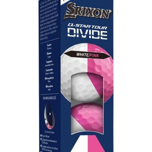 Srixon Q-Star Tour Divide Golf Balls (White/Pink, 3pk) 1 Sleeve 2026 NEW
