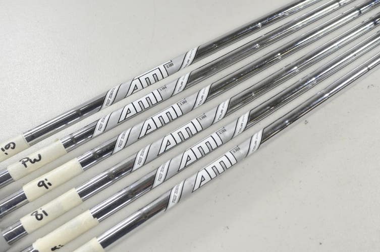 True Temper AMT Tour White S300 Stiff 5-PW Iron Shaft Set .355 Tip 6pc # 195589