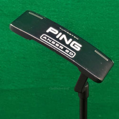 Ping 2023 Anser 2D Black Dot 35" L-Neck Blade Putter w/ Super Stroke & HC