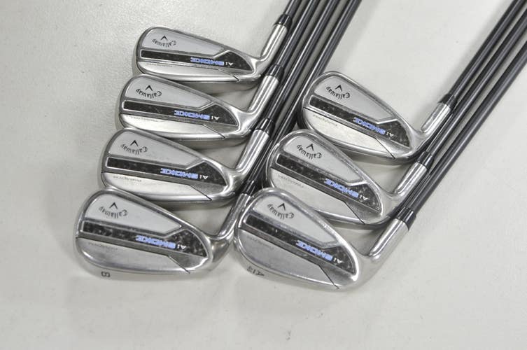 LEFT HANDED Callaway Paradym Ai Smoke 5-PW,AW Iron Set Senior Graphite # 223662