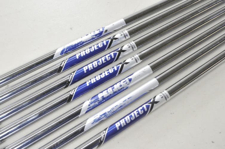 Project X Rifle 6.0 Precision Stiff Flex 7pc Iron Shaft Set .355 Steel # 223606