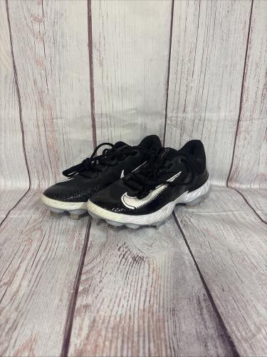 Size 8 Nike Alpha Huarache Elite 4 Low Baseball Cleats Black DJ6521-001 Mens