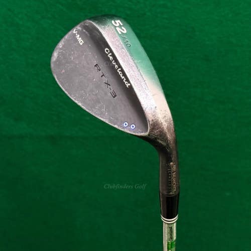 Cleveland RTX-3 V-MG Black Satin 52-10 52 Gap Wedge Dynamic Gold Wedge Flex