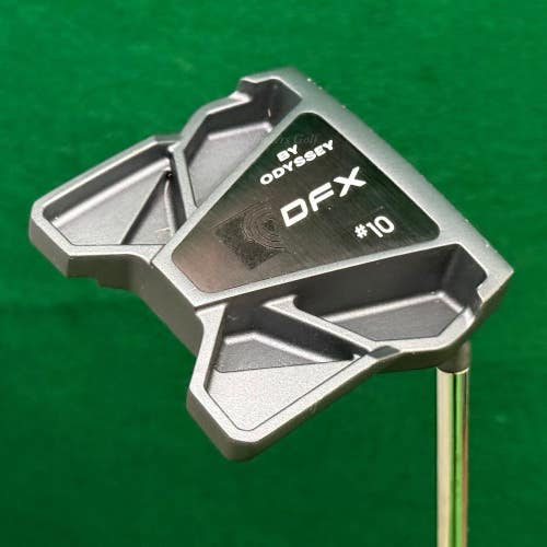 Odyssey DFX #10 S Charcoal 2025 33" Slant-Neck Mallet Putter w/Super Stroke