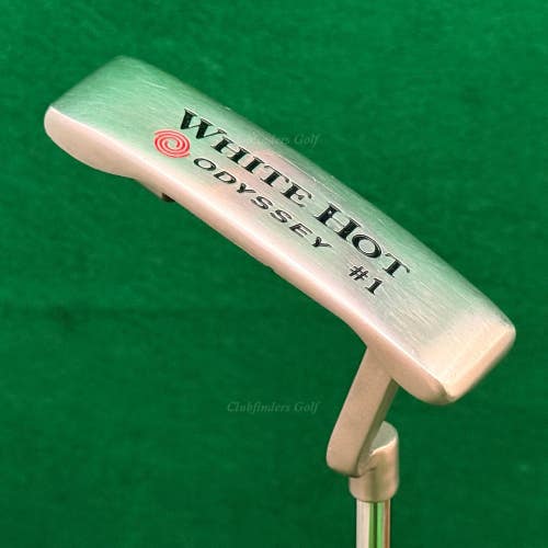 Odyssey White Hot Pro #1 Chrome Plumbers-Neck 35" Putter w/ Super Stroke