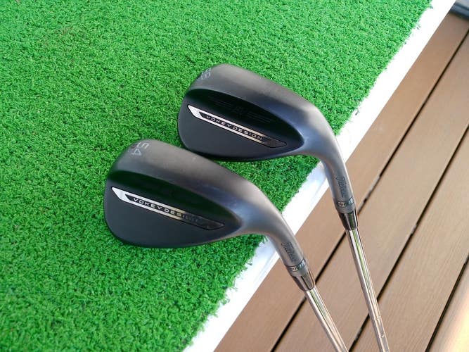 Titleist BV SM11 Jet Black (54.10S & 58.08M) Wedge Set w/ Wedge Flex Shafts