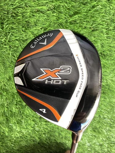 Callaway X2 Hot Fairway 4 Wood With A Flex Seniors Graphite Shaft