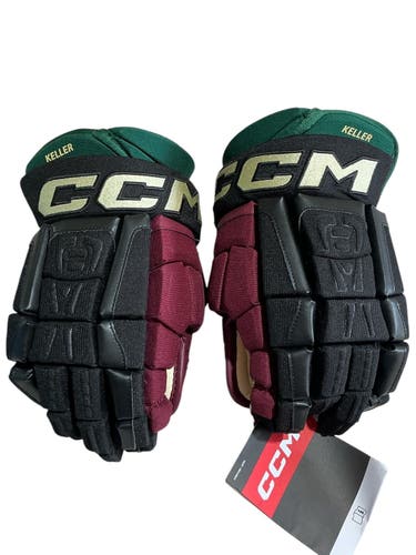 Black Senior CCM HGCLPRSP Coyotes Gloves 13" Pro Stock KELLER (New) 78109