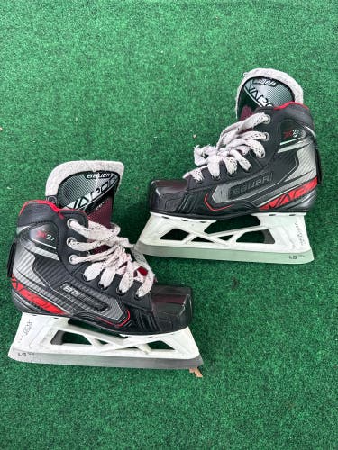 Junior Bauer Vapor X2.7 Hockey Goalie Skates (Regular) Size 1 (Used)