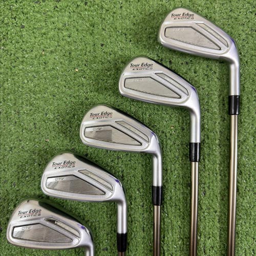 Tour Edge Exotics C721 Iron Set 6-PW Recoil ES 460 F4 Stiff Flex +1/2 Long