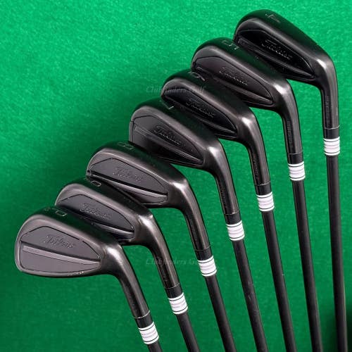 Titleist T200 Black Forged 2025 Limited 4-PW Iron Set AMT Black S300 Steel Stiff