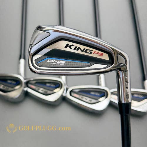 Cobra King F9 One Length Iron Set 5-GW / Atmos Graphite, Regular (92)