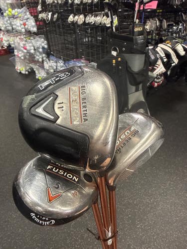 Used Callaway BIG BERTHA Mens Starter Set RH 4 Piece 11337-S000488893