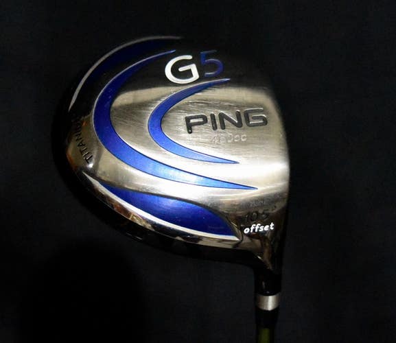 PING G5 OFFSET DRIVER LOFT 10.5, SHAFT 45.5 IN, REGULAR FLEX, RIGHT HANDED