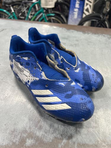 Used Adidas Jr FB Cleats Royal Blue Junior 04 11337-S000490454