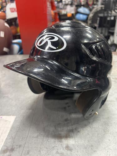 Used Rawlings BATTING HELMET Batting Helmet No Mask Black MD 11337-S000490721
