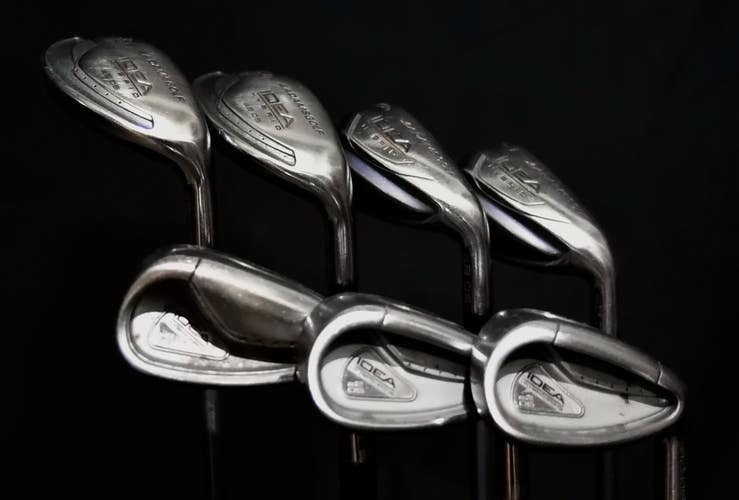 ADAMS IDEA A2 OS SET: 8,9,P IRONS, 4-7 HYBRIDS, SHAFT 39 IN (5H), LADY FLEX, RH