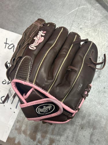 Used Rawlings WFP120 LH Throw Fastpitch Gloves Brown 12" 11337-S000488305
