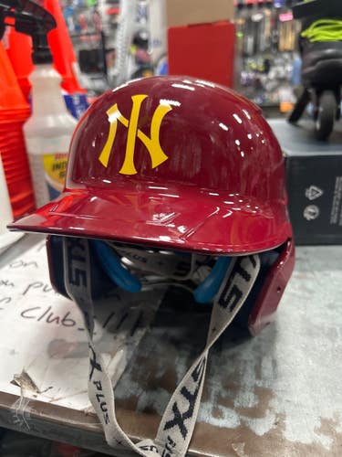 Used Rawlings BASEBALL HELMET Batting Helmet No Mask Maroon MD 11337-S000491807