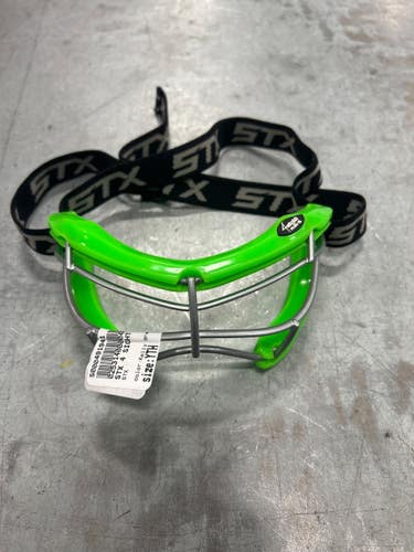 Used STX 4 SIGHT PLUS Lacrosse Facial Protect Kelly green Youth 11337-S000491941