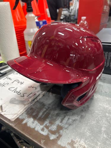 Used Rawlings BASEBALL HELMET Batting Helmet No Mask Maroon MD 11337-S000491808