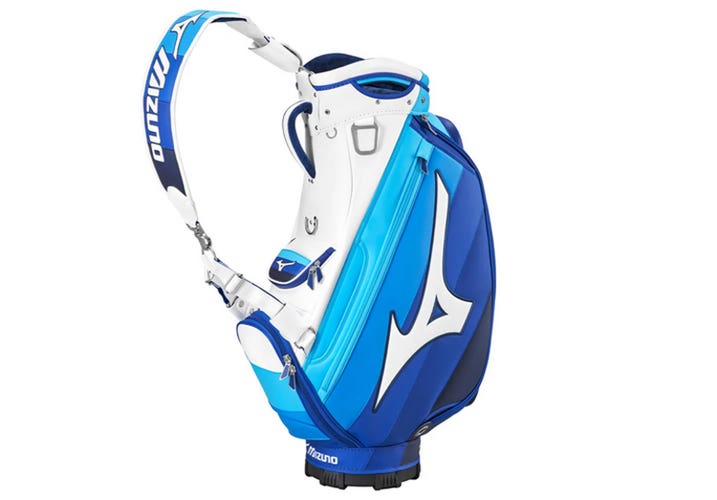 NEW 2025 Mizuno 6-Way Royal Blue/White Golf Tour Staff Bag