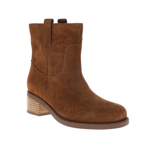 Seychelles Cozy Boots Women's 9 B Brown Suede Block Heel Ankle Bootie ZOGG3273