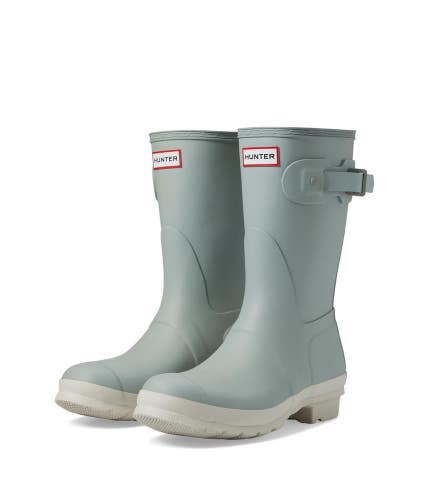 Hunter Short Tonal Buckle Women's US 9 M Green Waterproof Rain Boots ZOGG3349