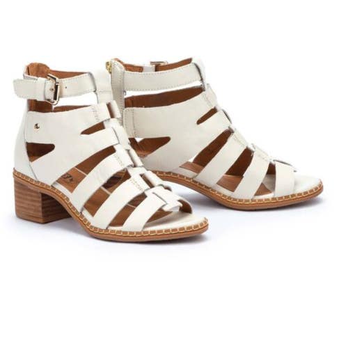 Pikolinos Blanes W3H-1823 Gladiator Womens US 11 White Heeled Sandal ZOGG3366