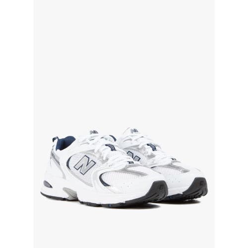 New Balance 530 Sneakers Men's US 5 White Silver Navy Running Shoes ZOGG3185