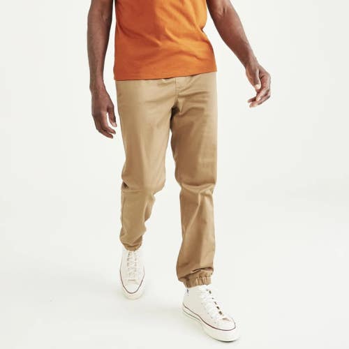 Dockers Tapered Fit Ultimate Jogger Pants Mens 2XL Brown Cotton Stretch JZZ1340