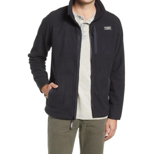 L.L. Bean Mountain Classic Windproof Fleece Jacket Men L Black Cozy Warm JZZ1339