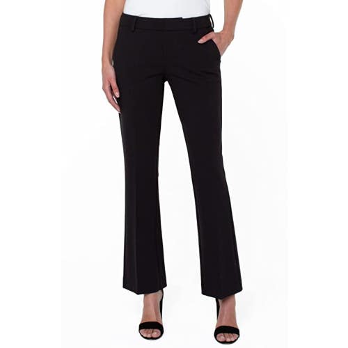 Liverpool Los Angeles Kelsey Dress Pants Women 6/28 Black Flared Leg JZZ1349