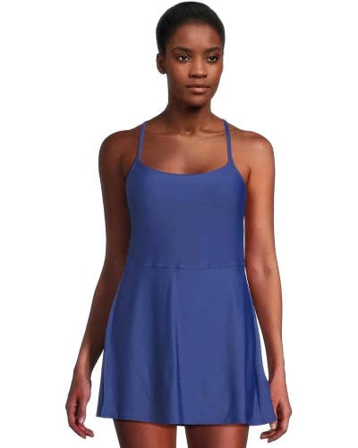 Sunsets Naomi Swim Dress Women's Large Indigo Stretch Adjustable Strap SGN1786