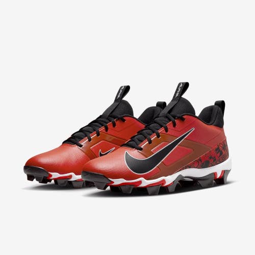 Nike Alpha Menace 4 Shark FQ4536-600 Mens 11.5 Red Black Football Cleats HAM807
