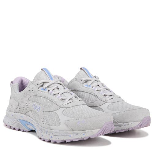 Ryka Sky Stride Sneaker Women's US 8.5 M Vapor Gray Suede Walking Shoes Hawk2764