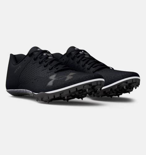 Under Armour Kick Sprint 4 3025461-002 Men 7.5 Black Track & Field Spikes HAM755