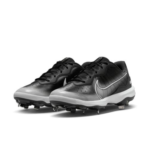 Nike Alpha Huarache Varsity 4 Low DJ6516-010 Men 14 Black Baseball Cleats HAM838