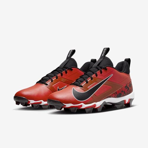 Nike Alpha Menace 4 Shark NRG FQ4536-600 Men 12 Red Black Football Cleats HAM809