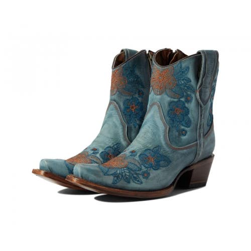Corral Boots L5874 Women's 9 B Blue Leather Embroidered Snip Toe Western HAM768