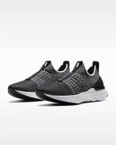 Nike React Phantom Run Flyknit 2 CJ0280-002 Women 6.5 Black Running Shoes HAM758