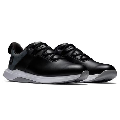 Footjoy ProLite 56922 Sneaker Mens 9.5 Black Leather Spikeless Golf Shoes HAM842