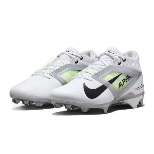 Nike Alpha Menace 4 Pro FD7037-100 Mens 11.5 White Molded Football Cleats HAM765