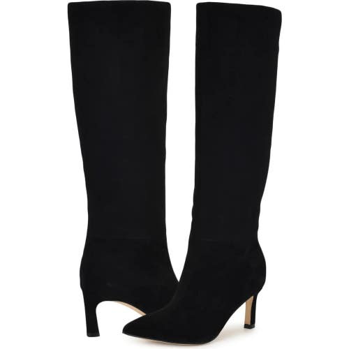 Nine West Lorthey Bootie Womens 9M Black Pointed Toe Stiletto Heel Boots RHS9114