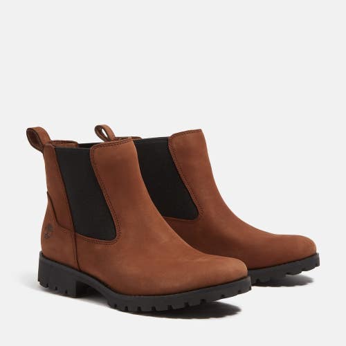 Timberland Ellendale TB0A4418EM5 Boots Women's 9 M Brown Leather Chelsea RHS9175