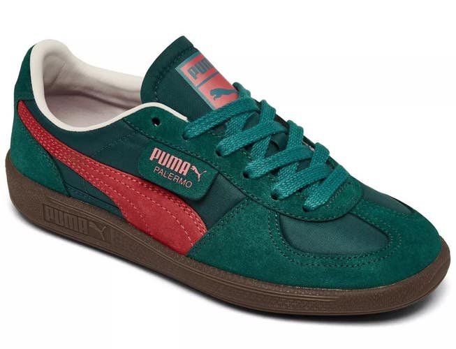 Puma Palermo Play Paris 400754-01 Sneakers Women's 7 Green Lace Up Shoes RHS9112