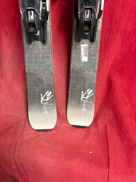 K2 Luvit 76 women's all-mountain skis,142cn. Bindings: Marker